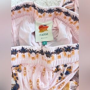 FARM Rio Pink and Gold Skirt